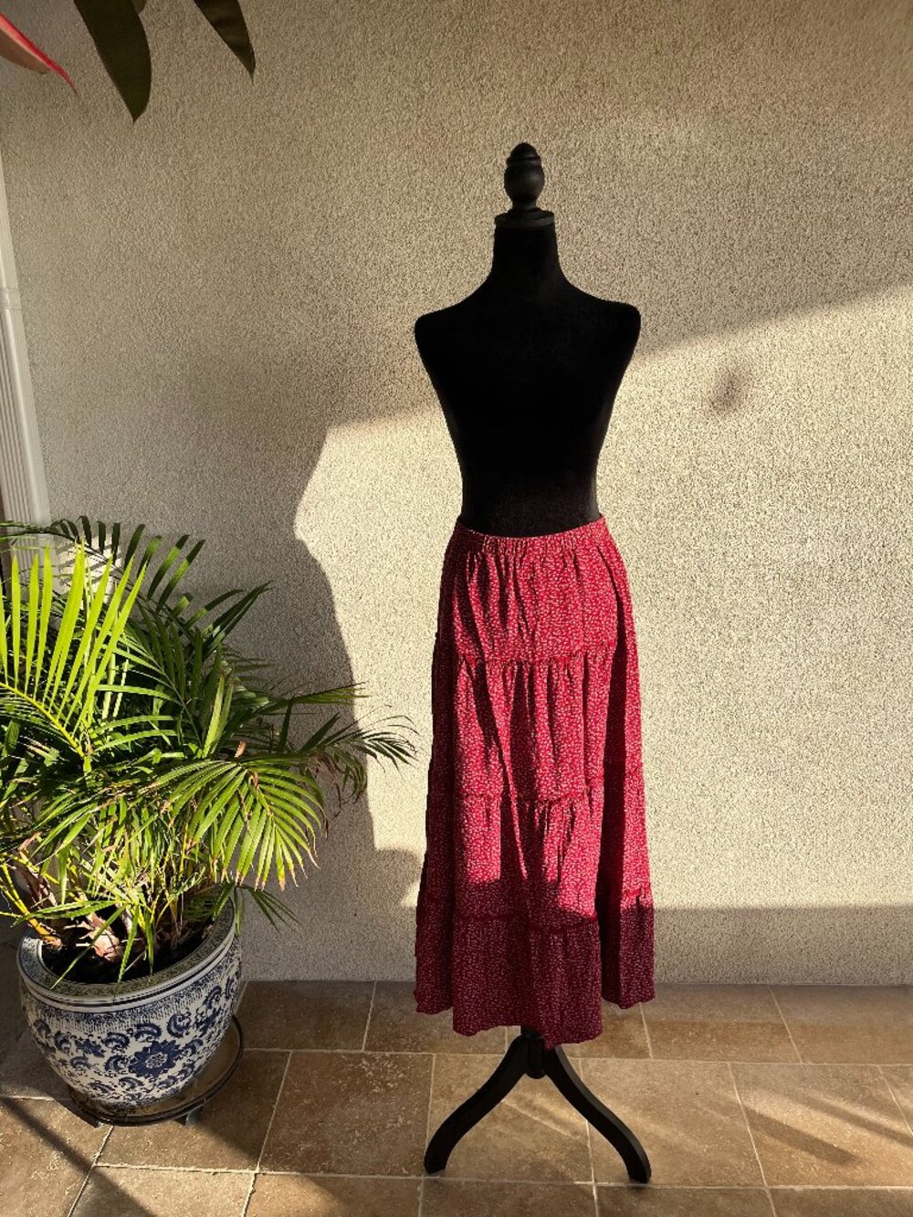 Red Flower Brandy Melville Skirt